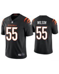 Men's Cincinnati Bengals #55 Logan Wilson 2021 Black Vapor Untouchable Limited Stitched Jersey