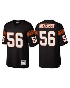 Men's Cincinnati Bengals #56 Hardy Nickerson Black Throwback Legacy Stitched Jersey