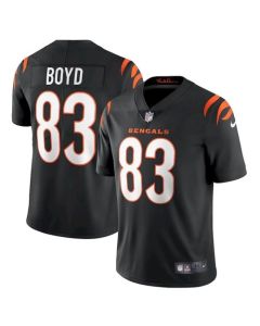 Men's Cincinnati Bengals #83 Tyler Boyd 2021 New Black Vapor Untouchable Limited Stitched Jersey