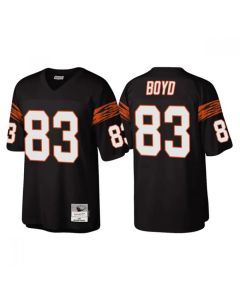 Men's Cincinnati Bengals #83 Tyler Boyd Black Throwback Legacy Stitched Jersey