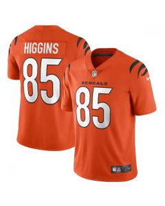 Men's Cincinnati Bengals #85 Tee Higgins 2021 New Orange Vapor Untouchable Limited Stitched Jersey