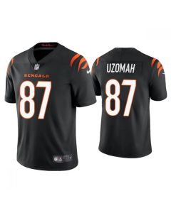 Men's Cincinnati Bengals #87 C.J. Uzomah 2021 New Black Vapor Untouchable Limited Stitched Jersey