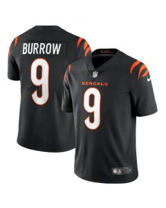 Men's Cincinnati Bengals #9 Joe Burrow 2021 New Black Vapor Untouchable Limited Stitched Jersey