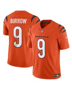 Men's Cincinnati Bengals #9 Joe Burrow Orange 2023 F.U.S.E. Vapor Untouchable Limited Stitched Jersey