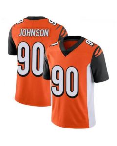 Men's Cincinnati Bengals #90 Michael Johnson Orange Vapor Untouchable Limited Stitched Jersey
