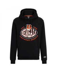 Men's Cincinnati Bengals Black BOSS X Touchback Pullover Hoodie