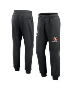 Men's Cincinnati Bengals Black Chop Block Fleece Sweatpants
