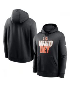 Men's Cincinnati Bengals Black Fan Gear Local Club Pullover Hoodie