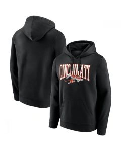 Men's Cincinnati Bengals Black Gridiron Classics Campus Standard Pullover Hoodie