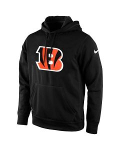 Men's Cincinnati Bengals Black KO Logo Essential Hoodie