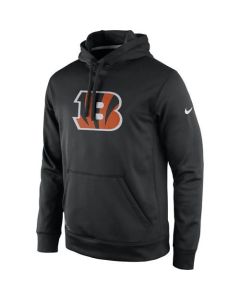 Men's Cincinnati Bengals Black Practice Performance Pullover Hoodie