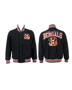 Men's Cincinnati Bengals Black Stitched Jacket