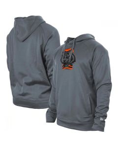 Men's Cincinnati Bengals Gray New Era Training Camp Raglan Pullover Hoodie