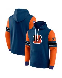 Men's Cincinnati Bengals Navy/Orange Pullover Hoodie