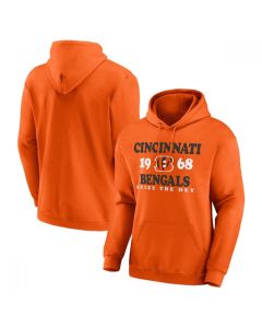 Men's Cincinnati Bengals Orange Fierce Competitor Pullover Hoodie