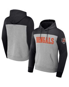 Men's Cincinnati Bengals x Darius Rucker Collection Black/Heather Colorblock Pullover Hoodie