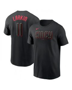 Men's Cincinnati Reds #11 Barry Larkin 2023 City Connect Name & Number T-Shirt