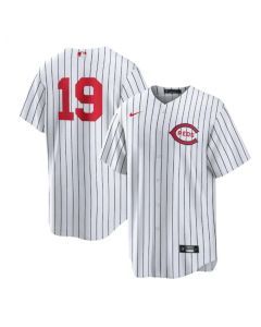 Men's Cincinnati Reds #19 Joey Votto 2022 White Field of Dreams Stitched Baseball Jersey