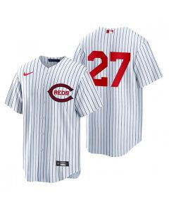 Men's Cincinnati Reds #27 Jake Fraley 2022 White Field of Dreams Stitched Baseball Jersey
