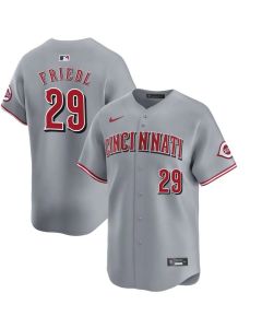 Men's Cincinnati Reds #29 TJ Friedl Gray City Connect Jersey (Gray)