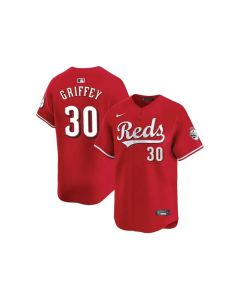 Men's Cincinnati Reds #30 Ken Griffey Jr. Red Home Limited Player Jersey