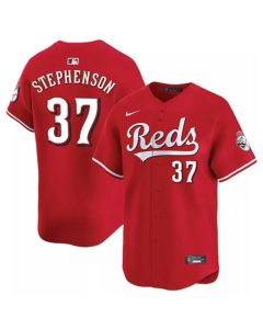 Men's Cincinnati Reds #37 Tyler Stephenson Red Home Limited Player Jersey (Red)