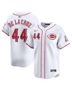 Men's Cincinnati Reds #44 Elly De La Cruz White Home Limited Player Jersey (White)