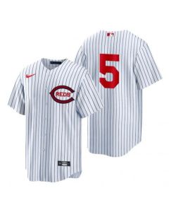 Men's Cincinnati Reds #5 Johnny Bench 2022 White Field of Dreams Stitched Baseball Jersey
