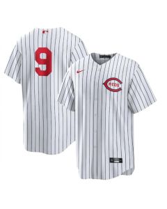 Men's Cincinnati Reds #9 Mike Moustakas 2022 White Field of Dreams Stitched Baseball Jersey