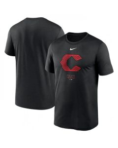 Men's Cincinnati Reds Black 2023 City Connect Large Logo T-Shirt