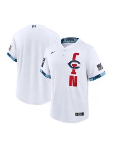 Men's Cincinnati Reds Blank 2021 White All-Star Cool Base Stitched MLB Jersey