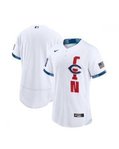 Men's Cincinnati Reds Blank 2021 White All-Star Flex Base Stitched MLB Jersey