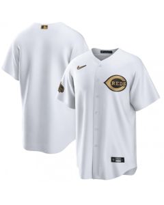Men's Cincinnati Reds Blank 2022 All-Star White Cool Base Stitched Baseball Jersey