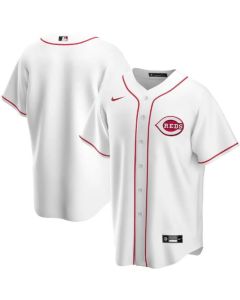 Men's Cincinnati Reds Blank White Cool Base Stitched Jersey