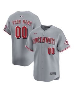 Men's Cincinnati Reds Gray City Connect Custom Jersey (Gray)