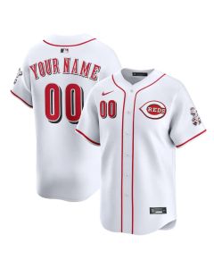 Men's Cincinnati Reds Nike White Home Limited Custom Jersey (White)
