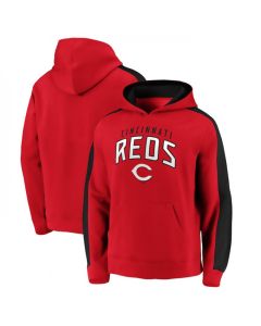 Men's Cincinnati Reds Red Game Time Arch Pullover Hoodie Pullover Hoodie