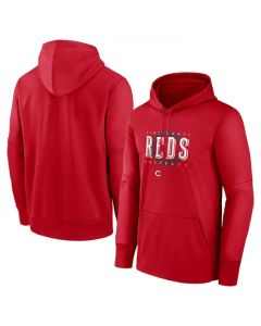 Men's Cincinnati Reds Red Pregame Performance Pullover Hoodie