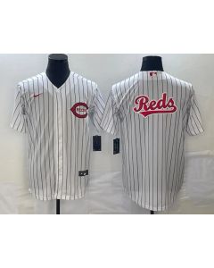 Men's Cincinnati Reds White Field of Dreams Team Big Logo Cool Base Stitched Baseball Jersey