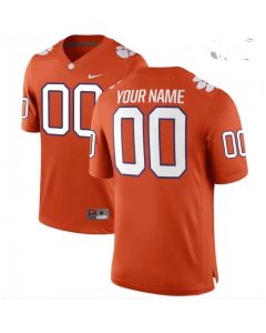 Men's Clemson Tigers Orange Custom Game Jersey