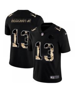 Men's Cleveland Browns #13 Odell Beckham Jr. 2019 Black Statue of Liberty Limited Stitched NFL Jersey