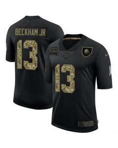 Men's Cleveland Browns #13 Odell Beckham Jr. 2020 Black Camo Salute To Service Limited Stitched Jersey