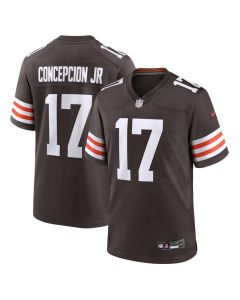 Men's Cleveland Browns #17 KC Concepcion Brown 2026 NFL Draft Game Jersey