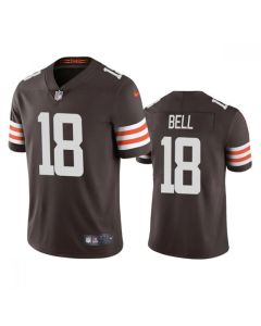 Men's Cleveland Browns #18 David Bell Brown Vapor Untouchable Limited Stitched Jersey (Brown)