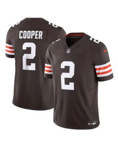 Men's Cleveland Browns #2 Amari Cooper Brown 2023 F.U.S.E. Vapor Untouchable Limited Stitched Jersey