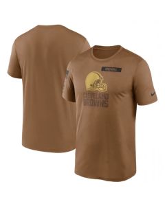 Men's Cleveland Browns 2023 Brown Salute To Service Legend Performance T-Shirt