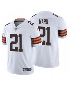 Men's Cleveland Browns #21 Denzel Ward 2020 New White Vapor Untouchable Limited Stitched Jersey