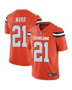 Men's Cleveland Browns #21 Denzel Ward Orange Vapor Untouchable Limited Stitched NFL Jersey