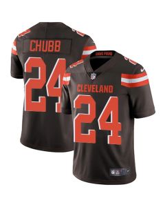 Men's Cleveland Browns #24 Nick Chubb Brown Vapor Untouchable Limited Stitched NFL Jersey