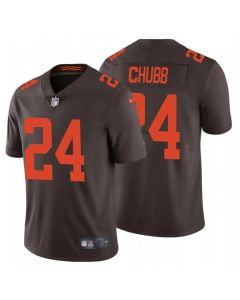 Men's Cleveland Browns #24 Nick Chubb New Brown Vapor Untouchable Limited Stitched Jersey